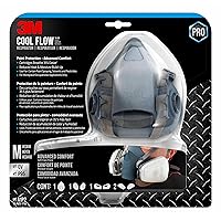 3M Professional Paint Respirator, Recommended For Spray Painting And Jobs With Solvents, Long Lasting Comfort, Medium, N95, 7512PA1-A