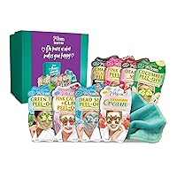 7th Heaven 'Beauty Box of Treats' Gift Set - 8 Face Masks, Inspirational Box and Cleansing Cloth