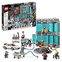LEGO 76216 Marvel Iron Man Gun Storage Kit with 5 Minifigures incl. Tony Stark and Nick Fury, Includes Toy Car, for Children from 7 Years