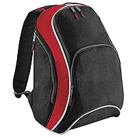 Teamwear Backpack/Rucksack (21 Liters) (One Size) (Black/Classic Red/White)