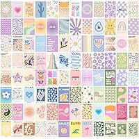 ANERZA 100 PCS Danish Pastel Room Decor, Collage Kit Aesthetic Pictures, Posters, Cute Bedroom Photo Wall Decor for Teen Girls, Dorm Trendy Matisse Wall Art, Gifts