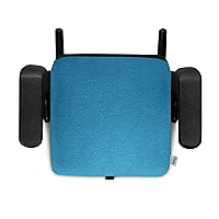 Clek Olli Backless Booster Seat with Extra Padding, Quick-Release Strap, Latch System, and fire-Retardant-Free Fabric, Ten Year Blue