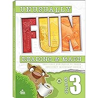 Carson Dellosa Unusually Fun 3rd Grade Math and Reading Workbooks, Puzzles, Mazes, Brain Teasers, Writing, Critical Thinking, Problem Solving Activities & More, Reading and Math Grade 3 Workbook