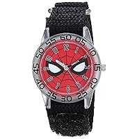 MARVEL Spider-Man Kids' WMA000187 Spider-Man Analog Display Analog Quartz Black Watch