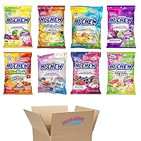 Hi Chew 8 Variety Pack (Original, PlusFruit, Combos, Tropical, Sweet & Sour, Berry Mix, Super Fruit, Yogurt) (Pack of 8)