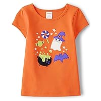 Girls' and Toddler Embroidered Graphic Short Sleeve T-Shirts