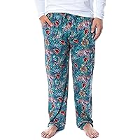 INTIMO Jurassic Park Mens' Dinosaur Film Logo Tropical Sleep Pajama Pants