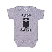 My Uncle's Beard Is Better Than Yours/Unisex Newborn Outfit/Funny Baby Onesie