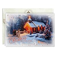 Hallmark Thomas Kinkade Christmas Cards (16 Cards and Envelopes) Christmas Blessing