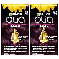 Hair Color Olia Ammonia-Free Brilliant Color Oil-Rich Permanent Hair Dye, 5.12 Medium Royal Amethyst, 2 Count (Packaging May Vary)