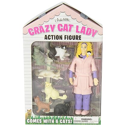 Accoutrements Crazy Cat Lady Action Figure Multicolored, 8