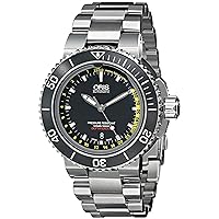Oris Men's 73376754154 Aquis Analog Display Swiss Automatic Silver Watch