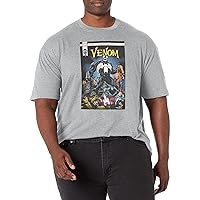 Marvel Big & Tall Classic Venomized Cover Men's Tops Short Sleeve Tee Shirt