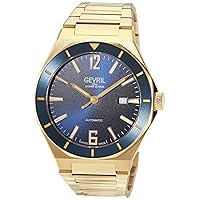 Gevril Men's High Line Swiss Automatic Watch, 316L Stainless Steel IPYG Bracelet with Deployment Buckle