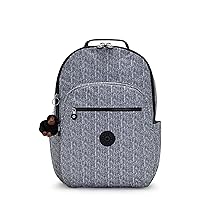 Kipling Women's Seoul Extra Large 17” Laptop Backpack, Durable, Roomy with Padded Shoulder Straps, Bag, Simply Chevron, 34.5'' L x 45'' H x 23'' D