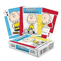 AQUARIUS Peanuts Charlie Brown Playing Cards - Charlie Brown Themed Deck of Cards for Your Favorite Card Games - Officially Licensed Peanuts Merchandise & Collectibles