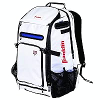Franklin Sports Baseball + Softball Backpacks - MLB + USA Softball Equipment Bags for Baseball + Fastpitch Softball - Youth + Adult Batpacks for Bats, Gloves, Helmets, Cleats + More - Multiple Colors
