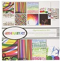 Reminisce (REMBC) Gymnastics Scrapbook Collection Kit, Multi 12x12 inches