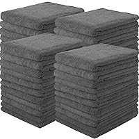 36 Packs of Bleach Proof Towels Microfiber Absorbent Salon Towels Bleach Resistant Salon Hand Towels for Gym, Bath, Spa, Shaving, Shampoo, Home Hair Drying, 16 x 28 Inches (Gray)