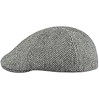Sterkowski Rusty Cap | Harris Tweed Peaked Cap for Men and Women | Warm Hand Stitched Duckbill Hat