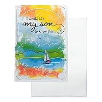 Blue Mountain Arts Greeting Card “I would like my son to know this…” Is a Perfect Birthday, Christmas, or “I Love You” Card from a Mother to Her Amazing Son, Model Number: WC450.2