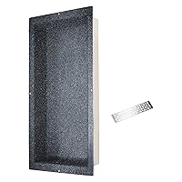 Dawn NI361403 Shower Niche with One Stainless Steel Support Plate, 20 inch
