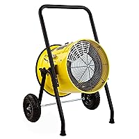 DR-PS11524 Salamander Construction 15000-Watt, Single Phase, 240-Volt Portable Fan Forced Electric Heater, Yellow