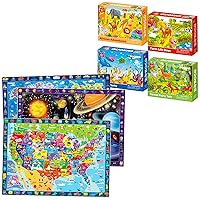 QUOKKA Multipack of 7 Kids Puzzles for Boys and Girls