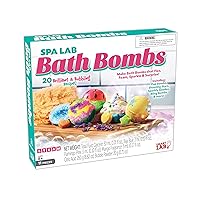 SmartLab Toys Spa Lab Bath Bombs - 20 Fizzy Recipes - Unlimited experiments using common household items available at your local grocery store - hard-to-find chemicals included