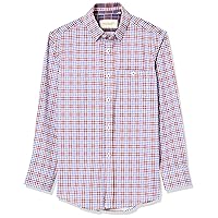 Isaac Mizrahi Boys' 4 Way Stretch Multi-Check Button Down Shirt