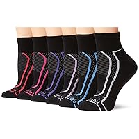 Fruit of the Loom Women's Coolzone Cotton Ankle Socks (6 Pack)