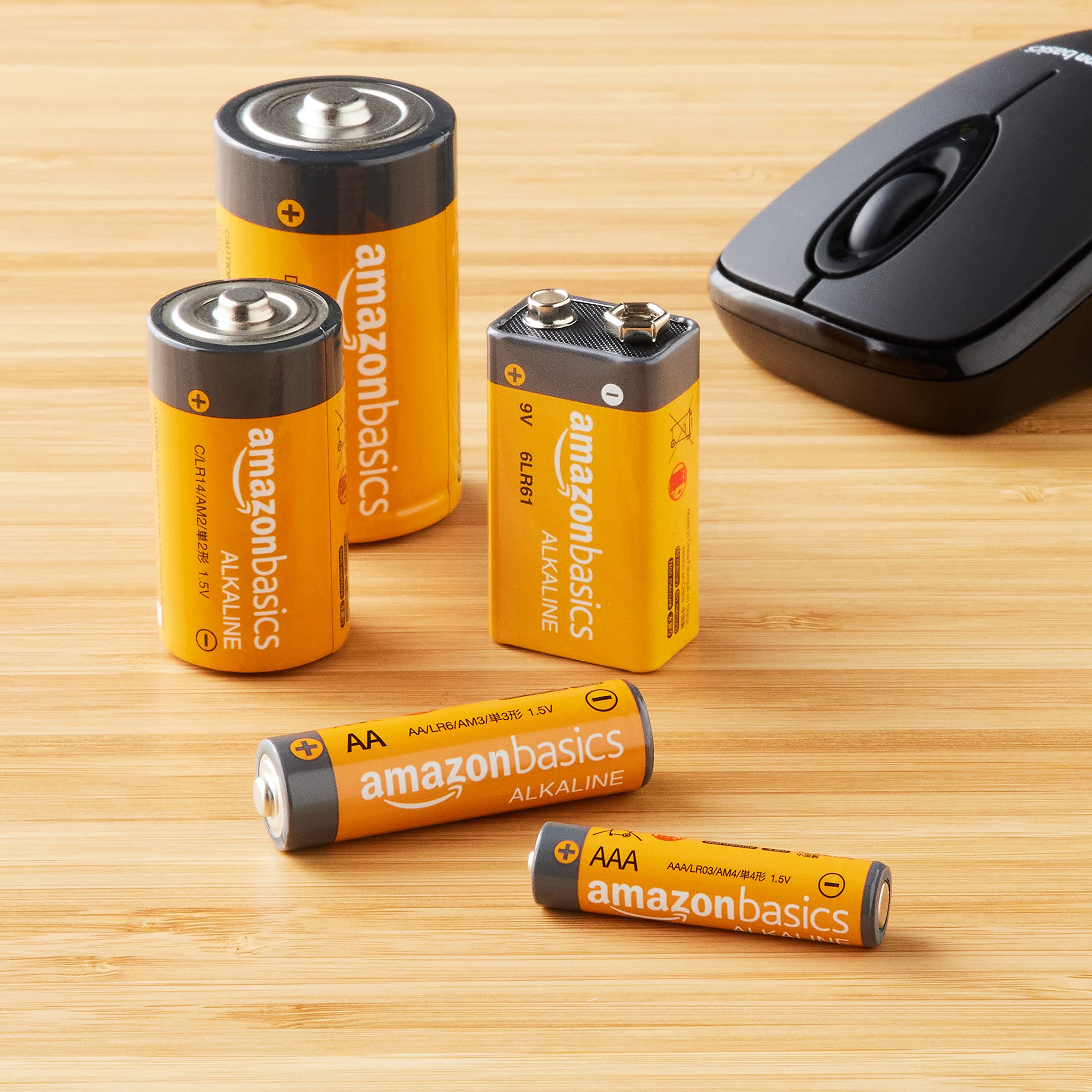 Amazon Basics 108 Count Alkaline Battery Super Value Pack - 48 AA + 36 AAA + 8 C + 8 D + 8 9Volt