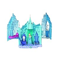 Mattel Disney Frozen Small Doll Elsa and Magical Lights Palace Playset