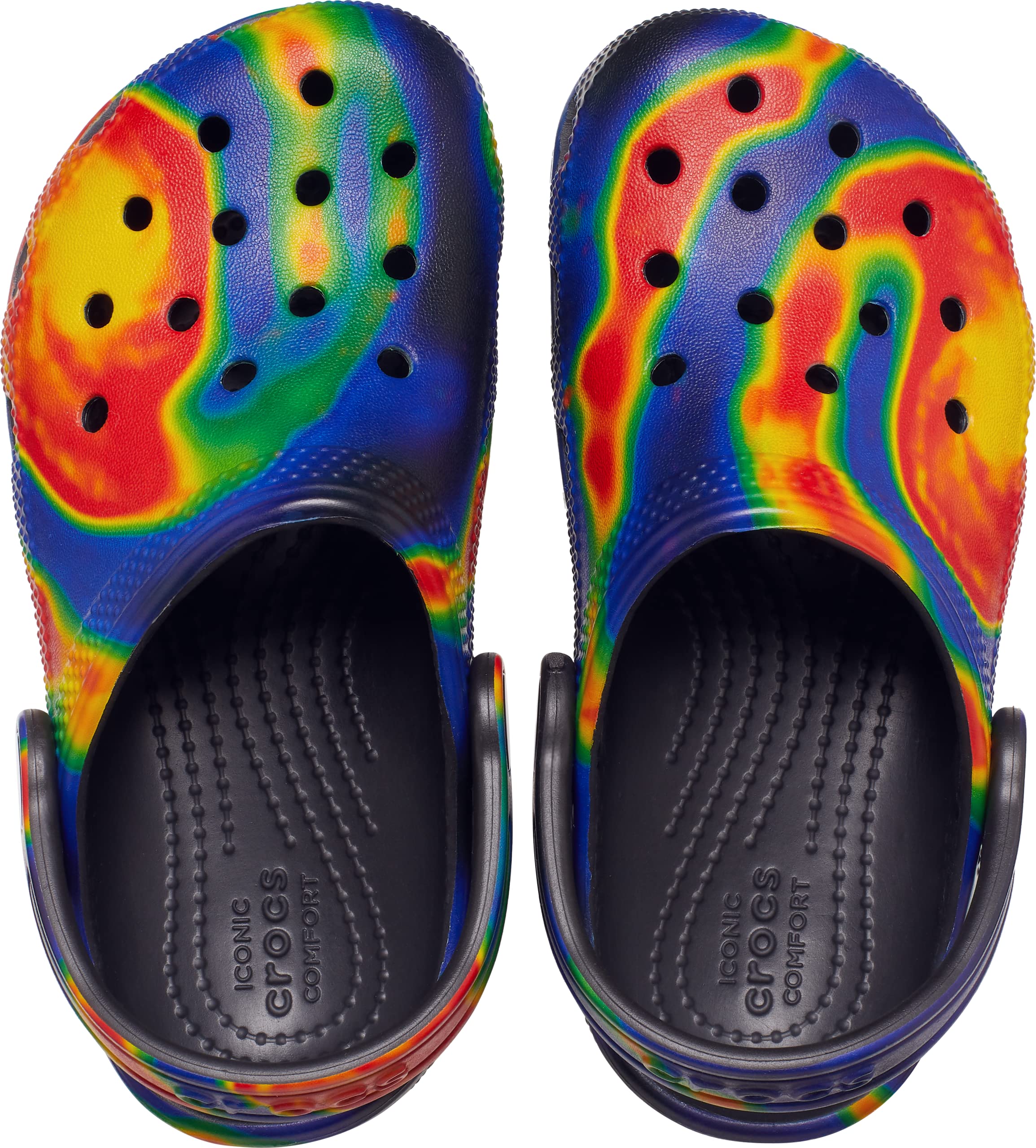 Crocs Unisex-Child Classic Tie-dye Graphic Clog (Toddler/Little Big Kid)