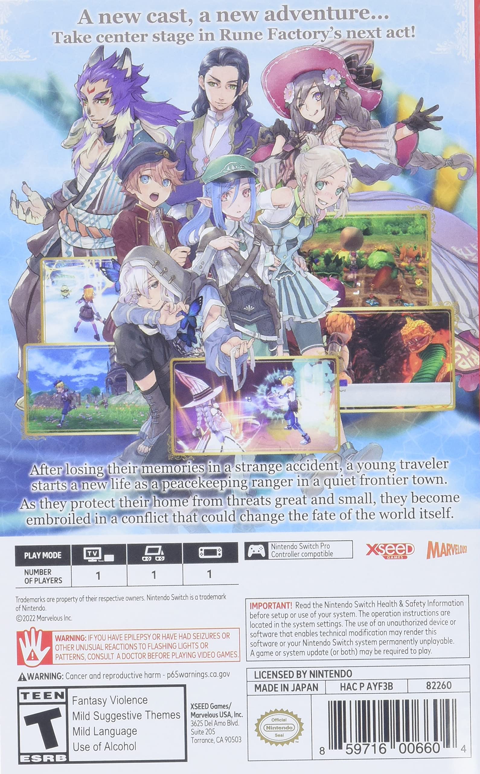 Rune Factory 5 - Nintendo Switch