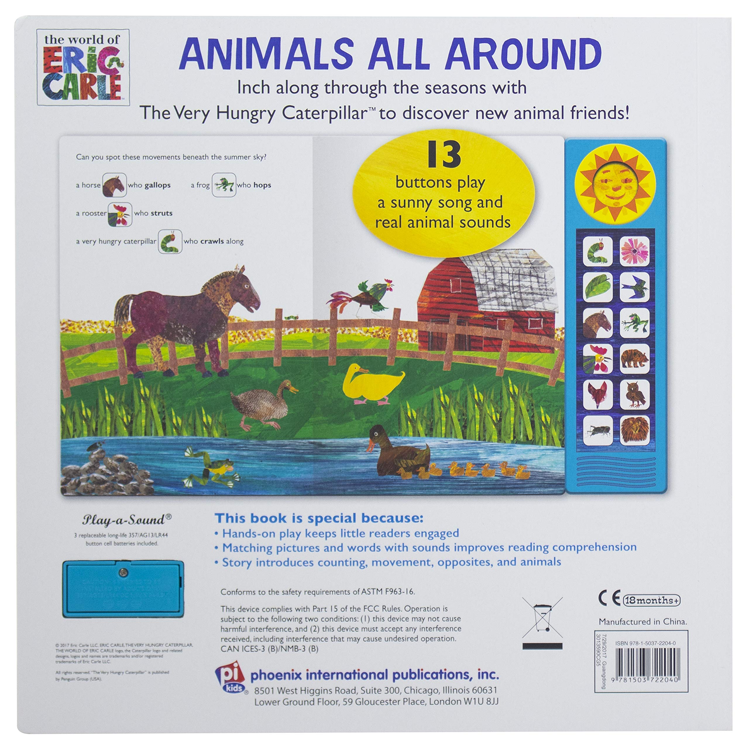 Mua World of Eric Carle - Animals All Around Sound Book - PI Kids trên  Amazon Mỹ chính hãng 2023 | Fado