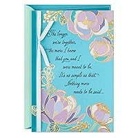 Hallmark Anniversary Card, Love Card, Romantic Birthday Card for Women (Meant to Be)