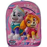 Ruz Paw Patrol Kid's Licensed 15 Inch School Bag Backpack (Pups At Play-Girls)