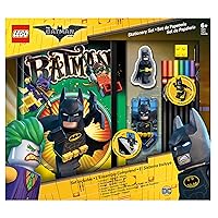 Lego Batman Movie Stationery Boxed Set with Journal, Includes Hardcover Journal, Character Eraser, bookmarker, 6 Colored Pencils & Graphite Pencil with Topper