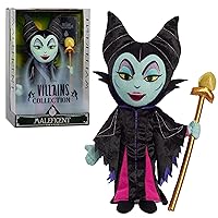 Just Play Disney Villains Collection: Maleficent Plush, 13-inch Collectible Plush Doll, Officially Licensed Kids Toys for Ages 3 Up, Amazon Exclusive
