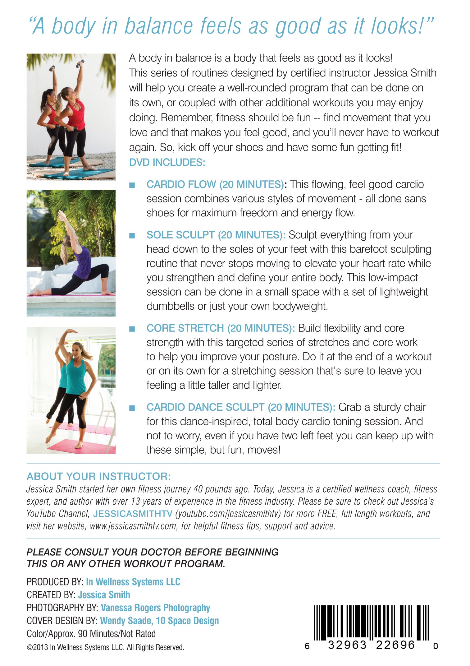 Total Body Balance: Low Impact Barefoot Cardio, Total Body Sculpting, Pilates Abs with Jessica Smith