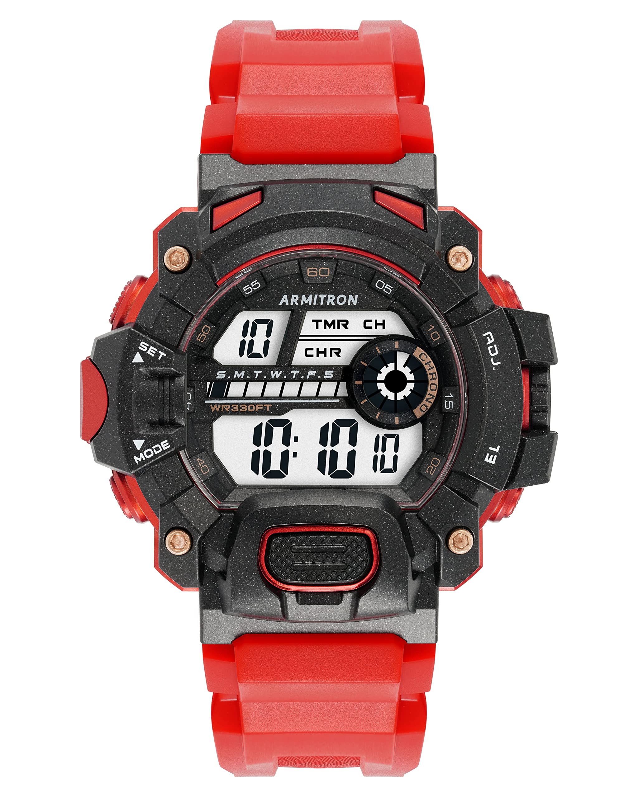 Armitron Sport Men's Digital Chronograph Resin Strap Watch, 40/8386