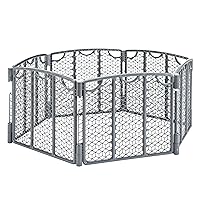 Versatile Play Space Adjustable Play Area, 6-Panel (Cool Gray)
