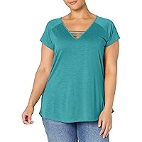 Avenue Women's Plus Size Top 3 Bar V