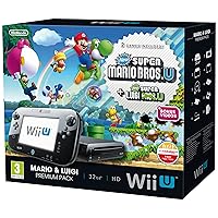 Nintendo Wii U Black Premium Pack (32GB) + New Super Mario Bros.U + New Super Luigi U