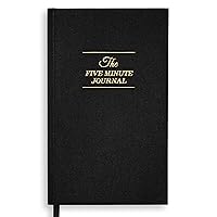 Intelligent Change The Five Minute Journal, Original Daily Gratitude Journal 2024, Reflection & Manifestation Journal for Mindfulness, Undated Daily Journal with Gold Foiling, Plastic-Free, Black