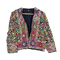 Indian Embroidered Jacket, Jacket Women Coat, Bohemian Traditional Jacket Banjara Embroidered Jacket