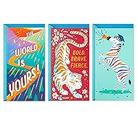 Hallmark Graduation Money Holders or Gift Card Holders Assortment, The World is Yours (Pack of 3 Graduation Cards with Envelopes)