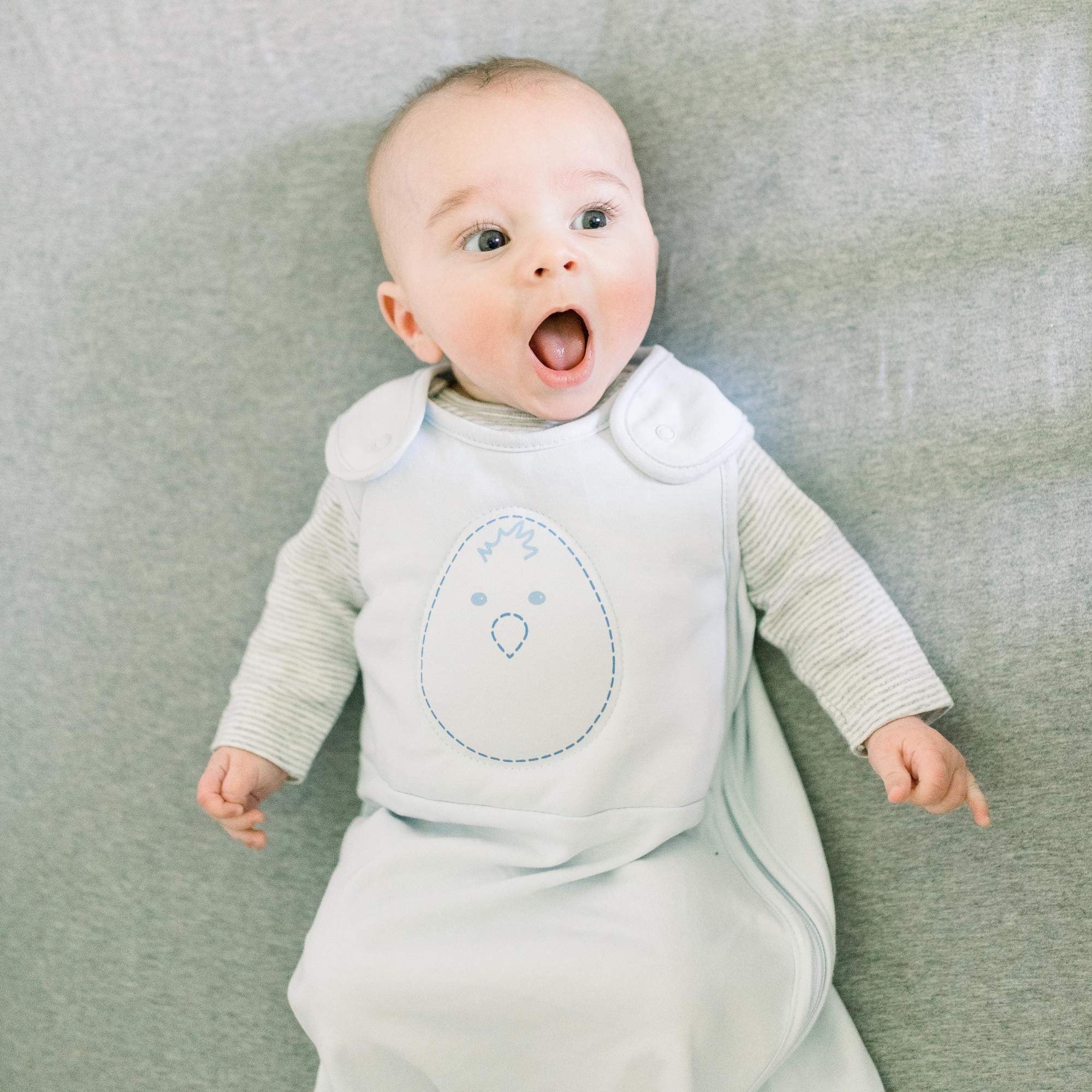 Nested Bean Zen Sack - Gently Weighted Sleep Sacks | Baby: 6-15 Months | Cotton 100% | Help Newborn/Infant Swaddle Transition | 2-Way Zipper | Machine Washable
