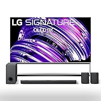 LG Signature 88-inch Class OLED Z2 Series 8K SmartTV with Alexa Built-in OLED88Z2PUA S95QR 9.1.5ch Sound Bar w/6ch Rear Speakers, Center Up-Firing, Dolby Atmos DTS:X,IMAX Enhanced